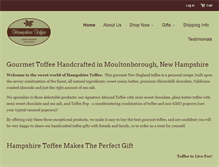 Tablet Screenshot of hampshiretoffee.com